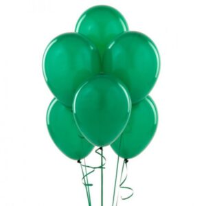 Green 9" balloons