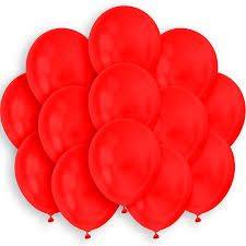 Red 9" balloons